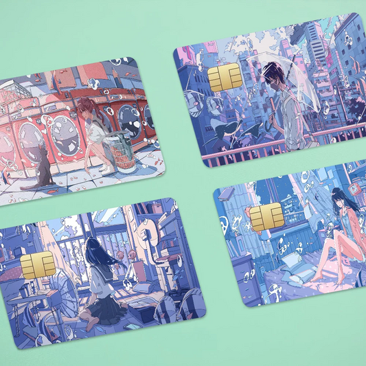 Japan Train Anime Sticker for Credit/Debit Card Cover