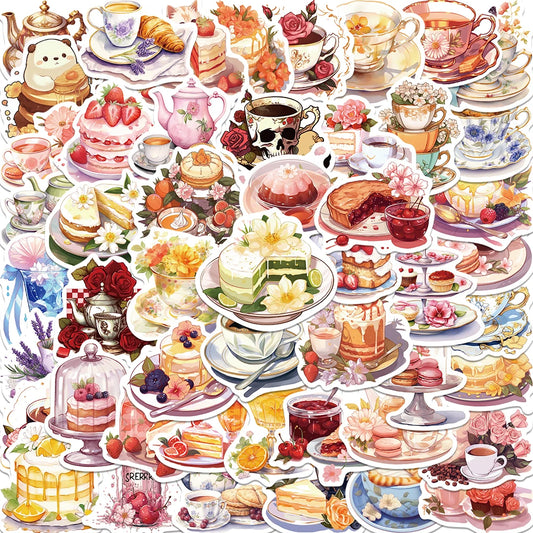 49PCS Girls Cartoon Sticker Set for Laptop, Car, Bicycle, Guitar, Waterproof DIY Planner