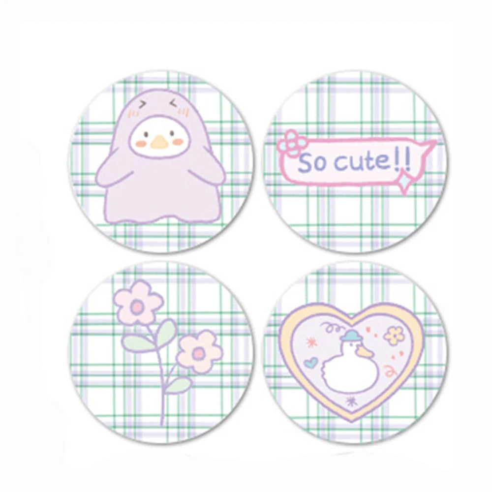 100-500pcs Round Cartoon Toys Animal stickers for kids Teacher Reward Encourage Sticker Office Stationery for Children 1inch