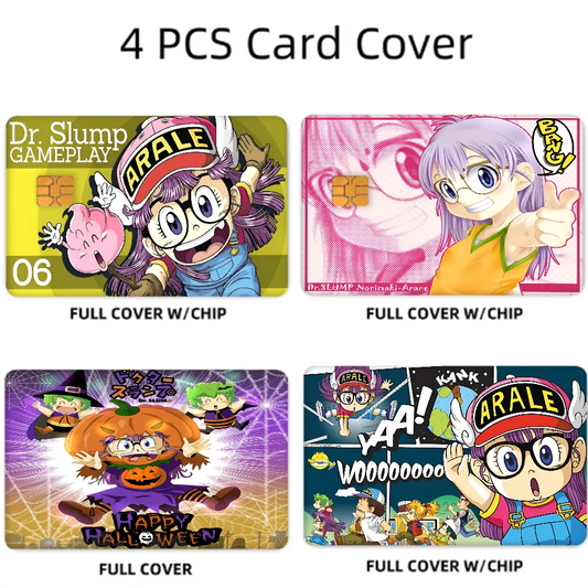 Dr Slump Anime Card Skin Stickers Set (4pcs)