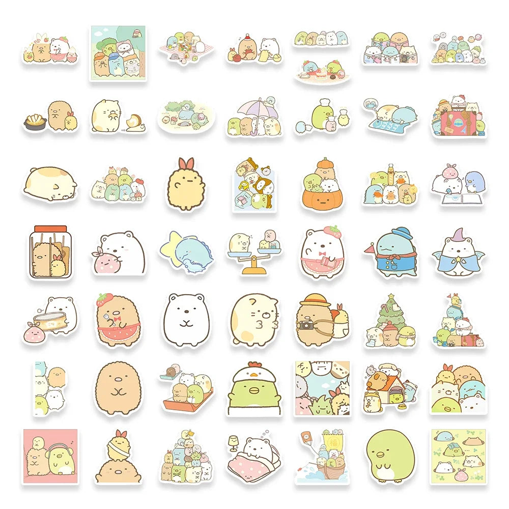 Kawaii Cute Cartoon Sumikko Gurashi Sticker DIY Toy Gift Decorative Graffiti Decal for Phone Luggage Laptop Scrapbook Waterproof