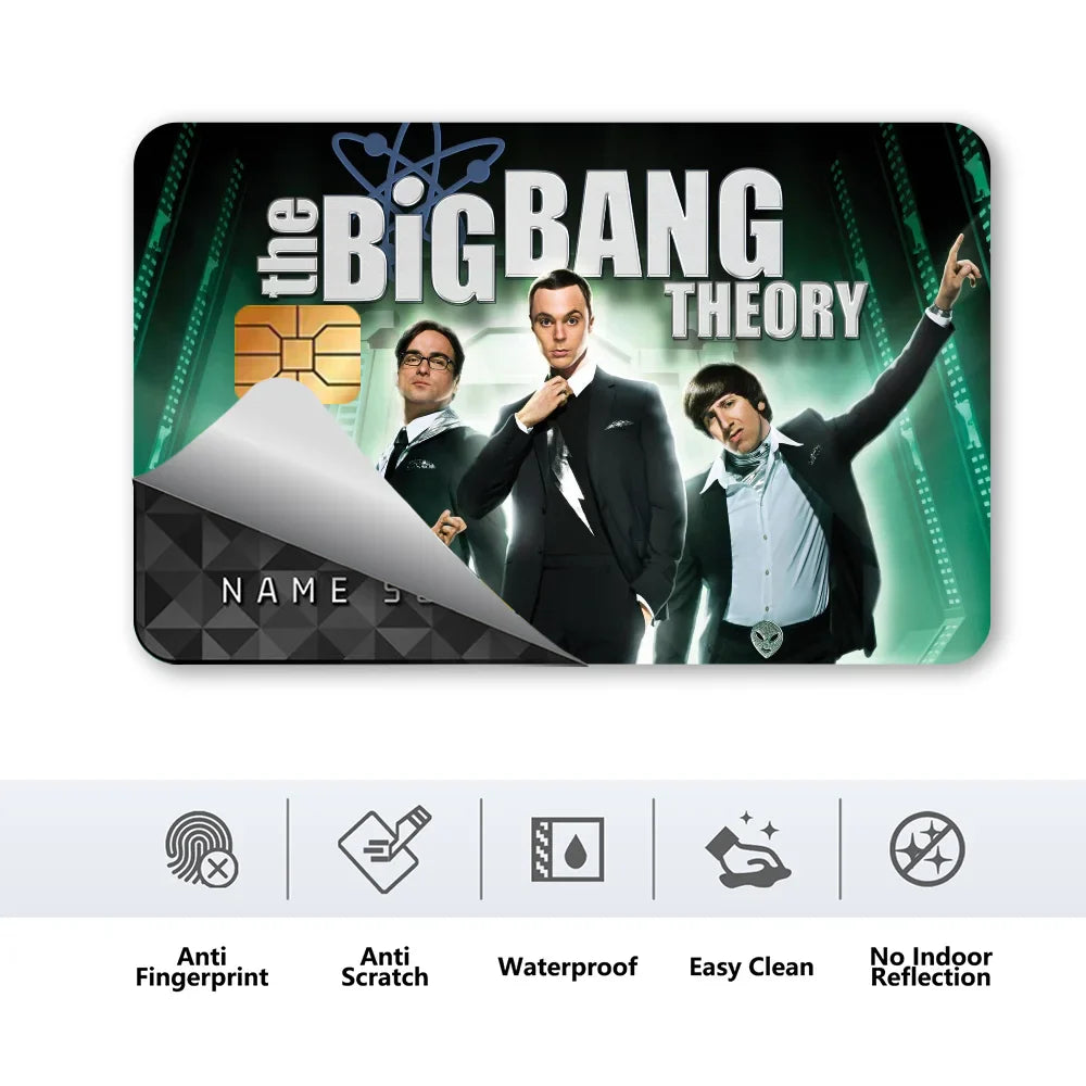Big Bang Theory Credit Card Waterproof Stickers
