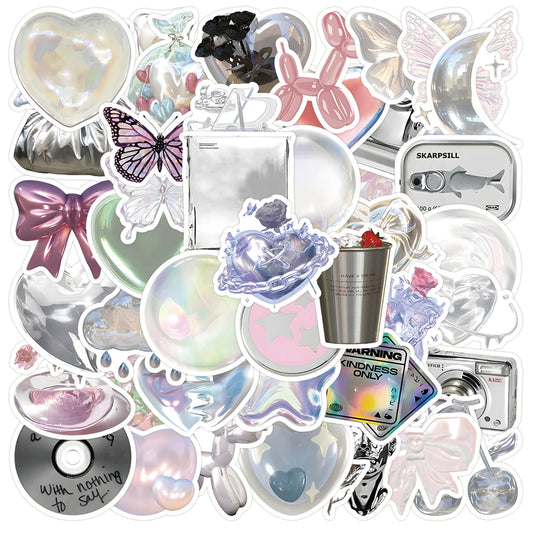 3D Cartoon Kawaii Stickers Pack - Cute Aesthetic Decals for Scrapbook, Phone, Laptop Decoration