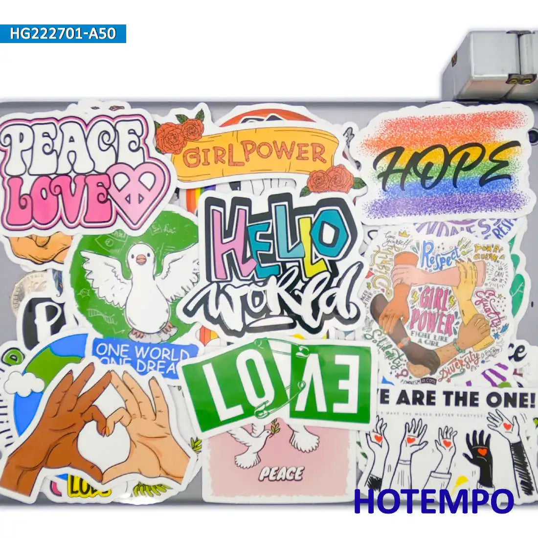 50Pieces Funny Warning Signs Spoof Slogan Waterproof Stickers for Luggage Guitar Helmet Phone Laptop Bike Motorcycle Car Sticker