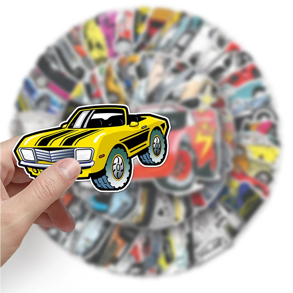 10/30/50/112pcs JDM Racing Car Stickers Waterproof Decals Laptop Skateboard Motorcycle Car Phone Luggage Cool Sticker Kids Toys