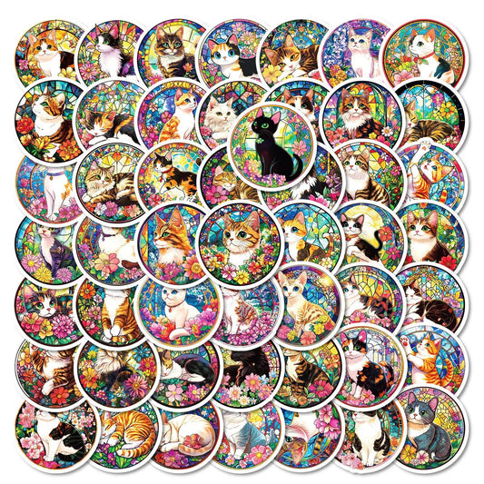 50Pcs Cartoon Animal Graffiti Stickers for Helmet, Wall, DIY Decoration