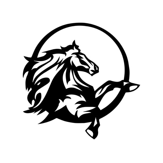 Fashion Wild Fine Horse Car Animal Sticker Car-styling Body Window Bumper Stickers Auto Decals Decorations