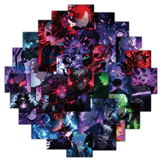 63PCS Anime Stickers Waterproof DIY Laptop Phone Guitar Car Bike Skateboard Decals