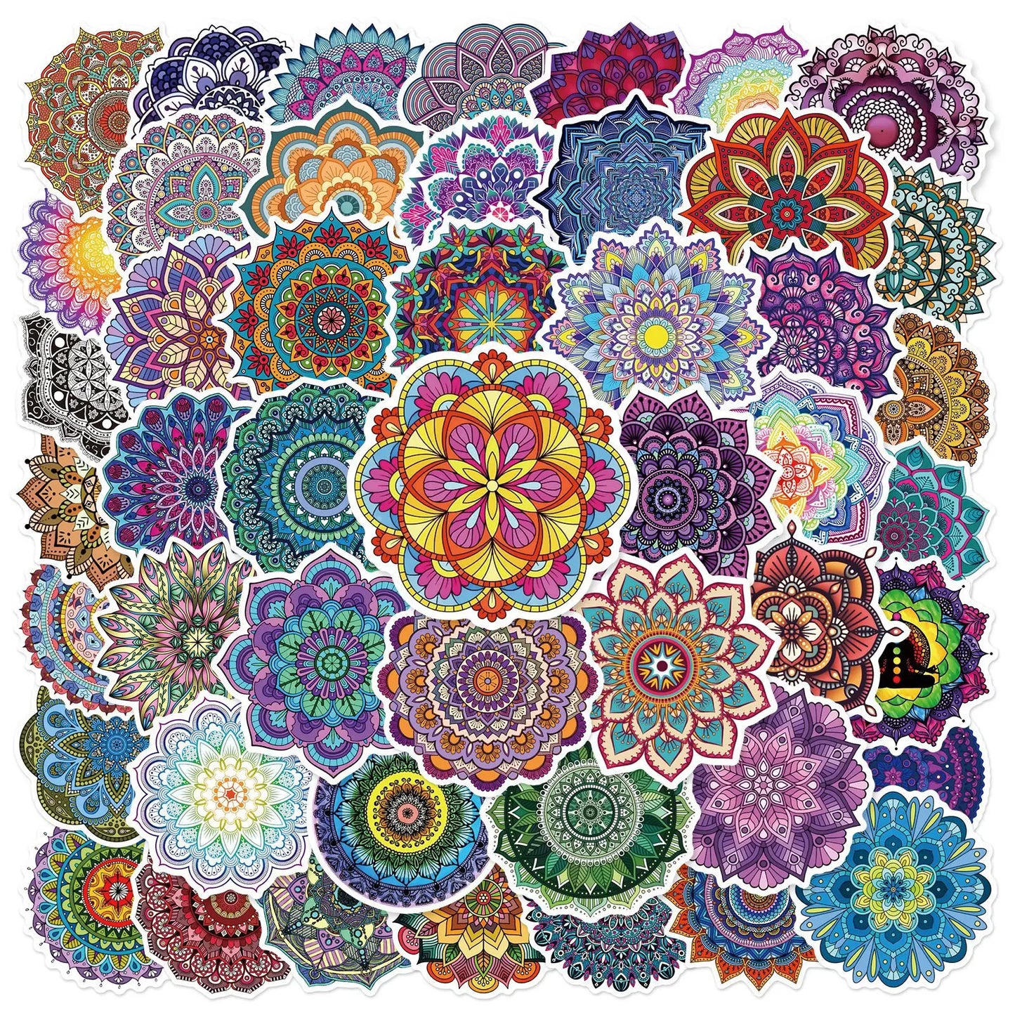 Mandala Flower Stickers for Phone Laptop Guitar Luggage Skateboard Car DIY