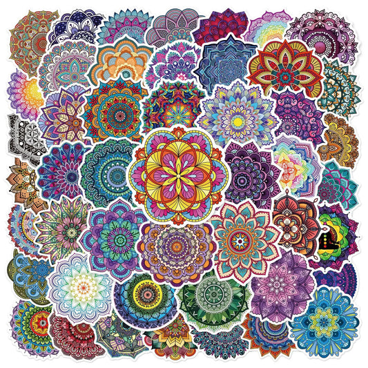 Mandala Flower Stickers for Phone Laptop Guitar Luggage Skateboard Car DIY