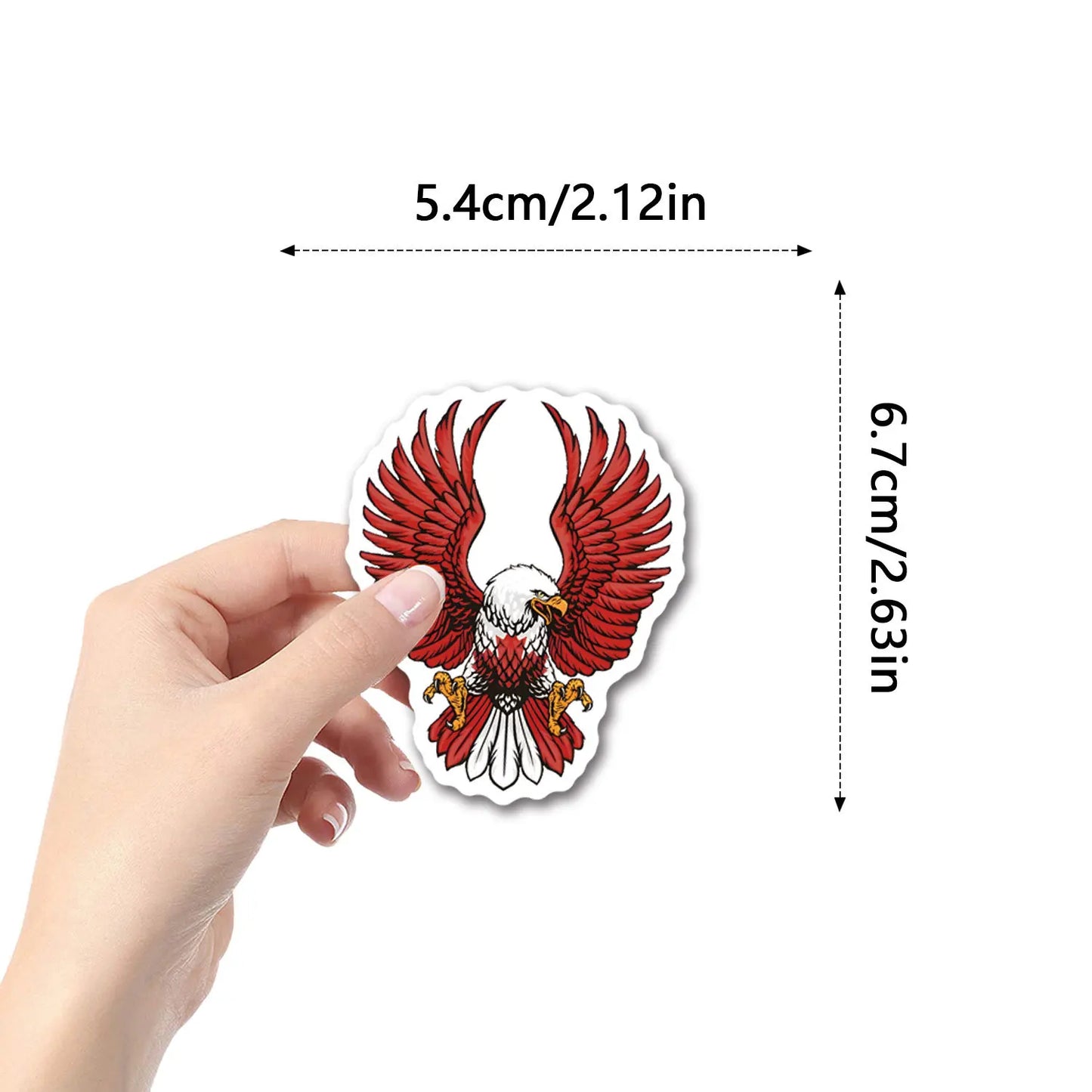 10/30/55PCS Cool Eagle Stickers Animal Graffiti Sticker DIY Scrapbook Luggage Laptop Car Bike Skateboard Cartoon Decals Kids Toy