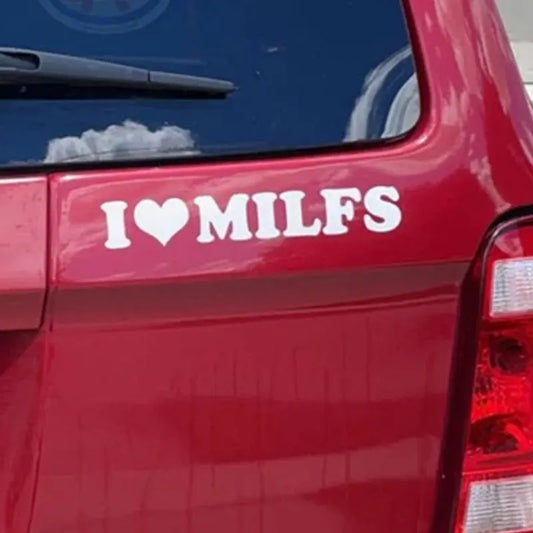 Milfs Car Sticker JDM Sport Vinyl Decal Waterproof