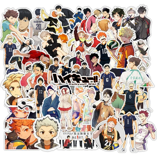 Haikyuu!! Stickers Pack for Laptop, Phone, Car, Scooter, Water Bottle, Suitcase, Refrigerator