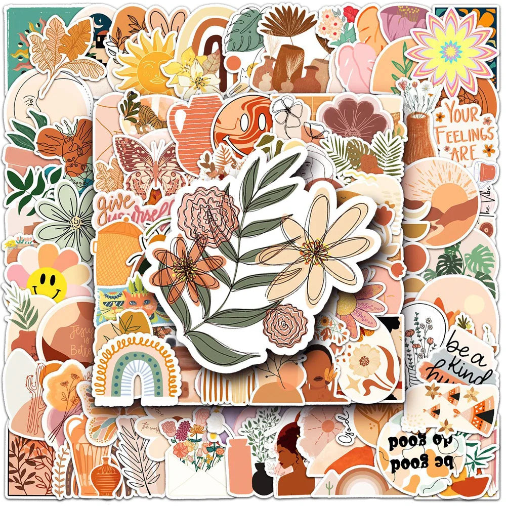 Bohemian Art Graffiti Stickers for Laptop, Guitar, Phone, Skateboard, Luggage - 10/30/50/100pcs
