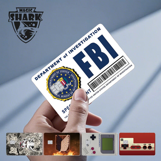 FBI Tiger Mexico Flag Anime Card Sticker Skin