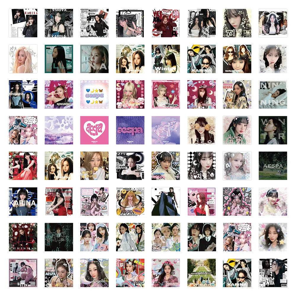 K-pop Star Idol Girls Band Sticker Packs