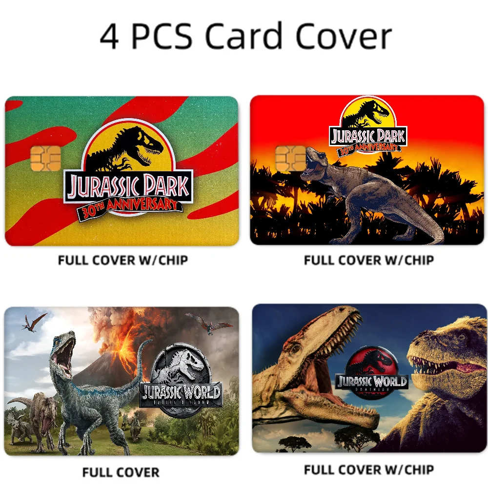 Jurassic World Dominion Card Stickers Set (4 Pcs)