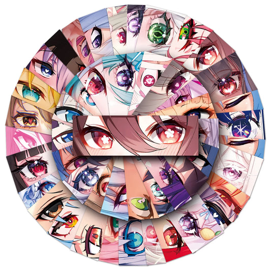 Anime Eyes Stickers 10/30/50PCS for Phone Laptop Luggage Skateboard Decals