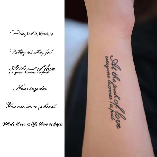 Waterproof Temporary Tattoo Stickers, Realistic Semi-Permanent Fake Arm Tattoos