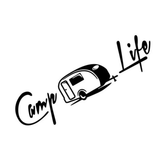 Creative Camper Life Rv Truck Car Body Sticker Motorhome Caravan Van Travel Decor Decal Accessories Car Sticker