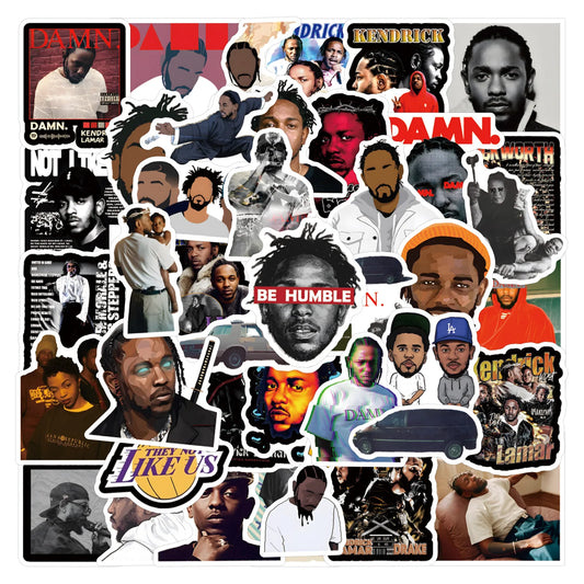 Kendrick Lamar Graffiti Stickers for Phone, Laptop, Guitar, Luggage, Skateboard - 10/30/55PCS