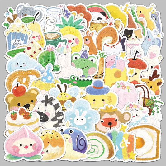 50Pcs Cartoon Graffiti Stickers for Helmet, Wall, Desktop Decoration