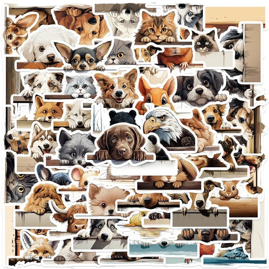 Kawaii Dog Stickers 10/30/60PCS Kids Scrapbooking Supplies