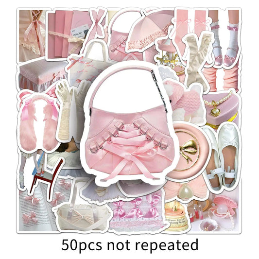 Ballet Cartoon Stickers for Kids - Phone, Laptop, Luggage, Skateboard Decals (10/30/50PCS)