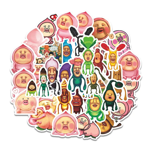 40pcs Kobitos Cartoon Stickers for Luggage, Water Bottles, Phones, Laptops, and More