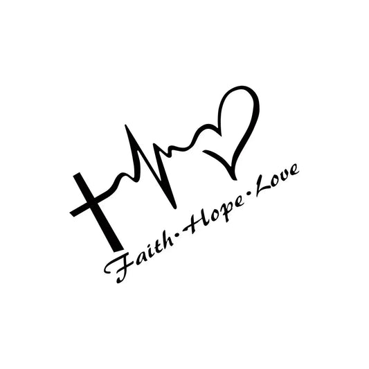 Car Stickers  Decoration Love Jesus Cross Graphic Style Vinyl Film Decal Tuning  Fit For All Models
