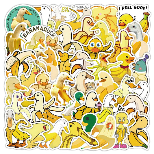 Banana Cartoon Stickers: Laptop, Phone, Guitar, Kids Toys