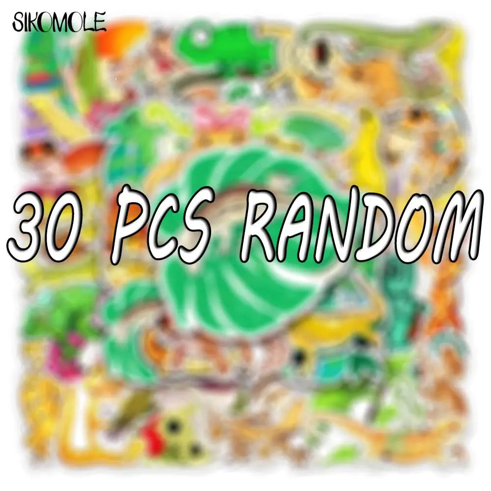 Cartoon Lizard Stickers Pack for Kids DIY Toys Skateboard Laptop Phone Decals