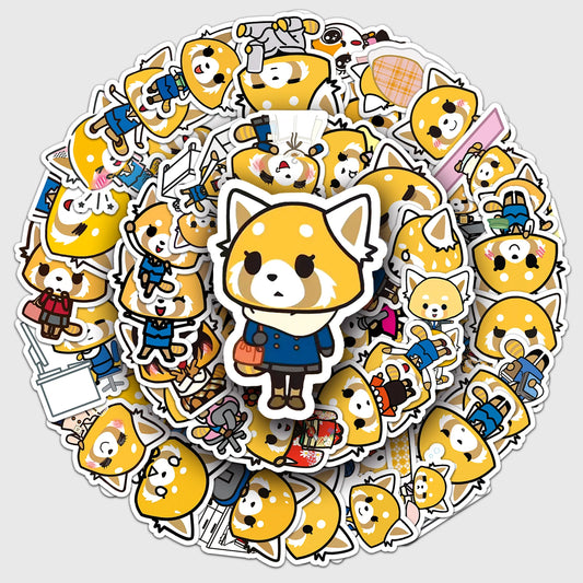 50 Cute Cartoon Graffiti Stickers for Laptop, Guitar, Skateboard, Suitcase - Personalized Decoration