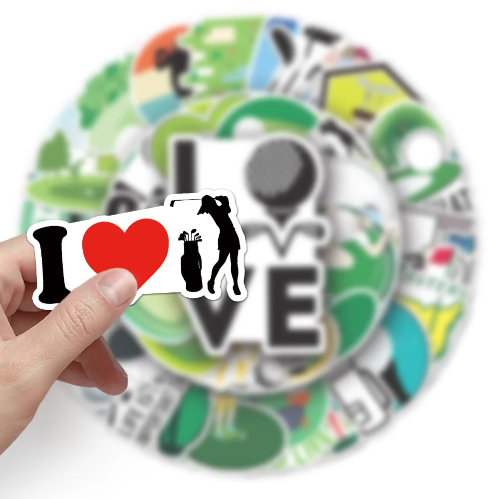 10/50Pcs Cartoon Golf Sport Graffiti Stickers Laptop Fridge DIY Guitar Luggage Phone Decals Sticker Kid Toy Gift