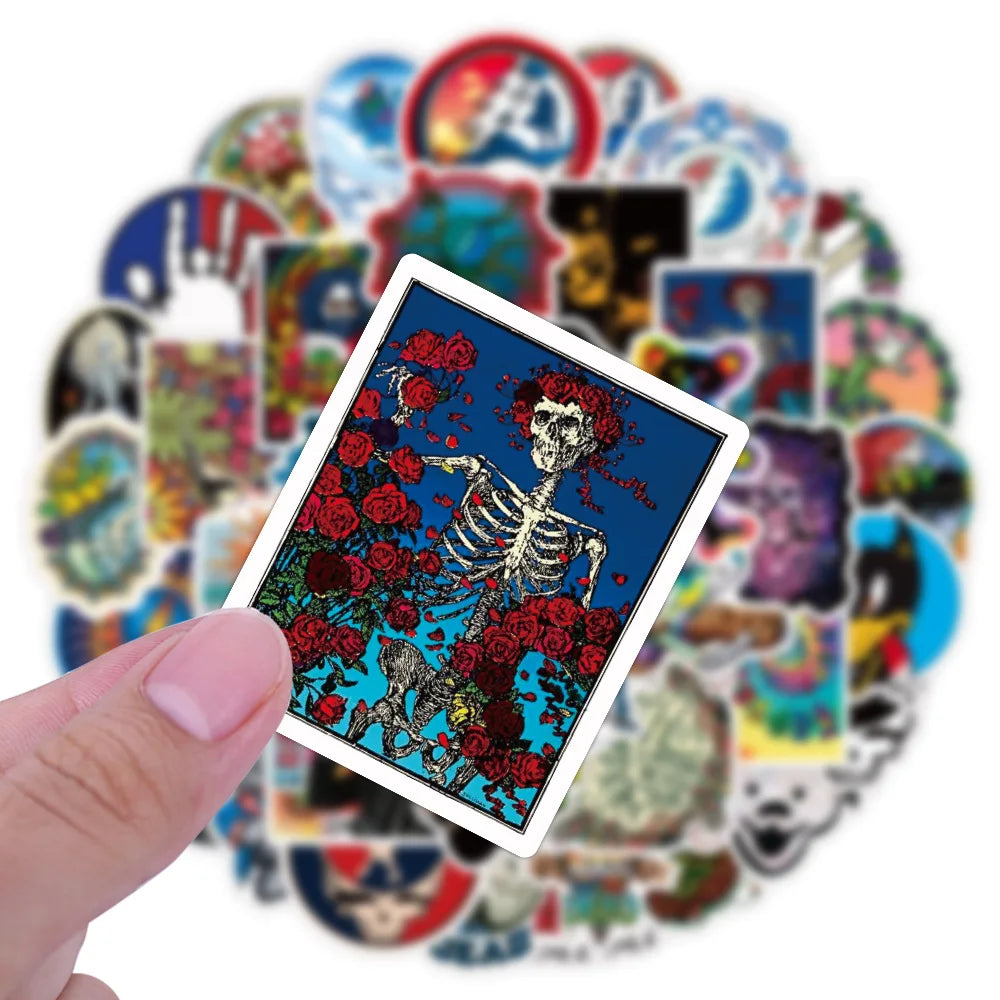 10/30/50pcs Grateful Dead Stickers Packs