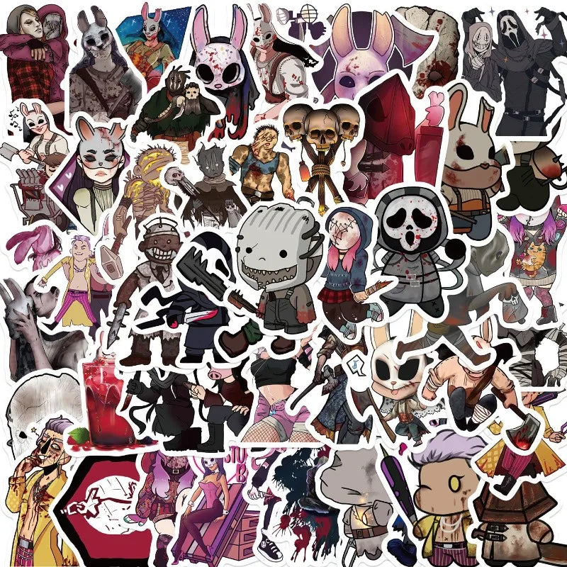 Dead By Daylight Stickers Pack for Laptop, Phone, Car, Scooter, Water Bottle, Suitcase, Refrigerator