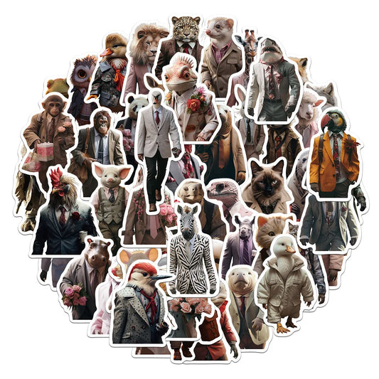 Cartoon Animal Vinyl Stickers for Snowboard Laptop Luggage Car Fridge DIY