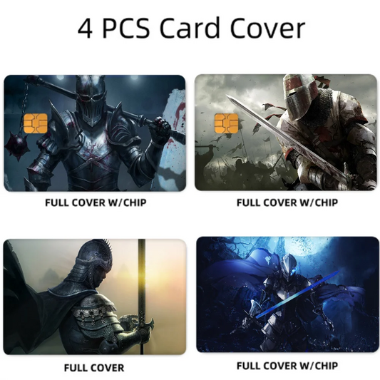 Anime Knight Credit/Debit Card Sticker Set (4 Pcs)