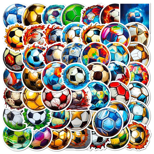 Colorful Football Stickers 10/30/50PCS for Kids Stationery