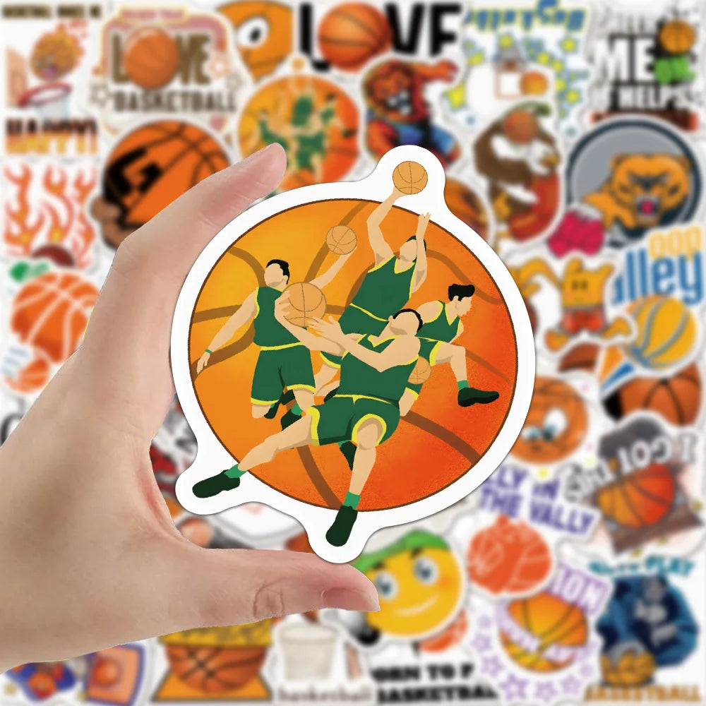 10/30/50pcs  Love Basketball Cartoon Graffiti Stickers Sports Creative Scrapbook Diy Phone Laptop Helmet Decal Decor Sticker