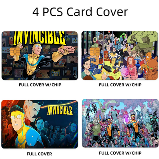 Credit/Debit Card Waterproof Sticker Set (4pcs)