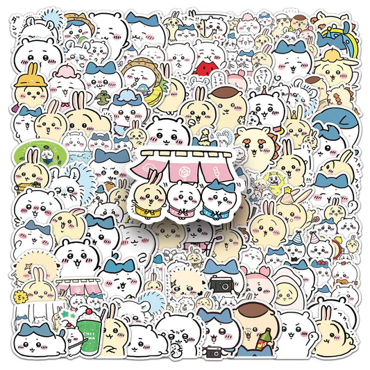 Chiikawa Cartoon Stickers: Laptop, Phone, Car, Bike Decals