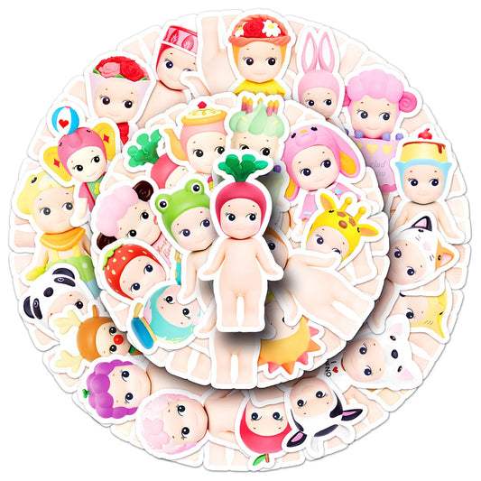 Sonny Angel Stickers 10/30/50PCS Cute Cartoon Decals for Kids Toys, Fridge, Laptop, Phone, Guitar, Car, Bike, Skateboard