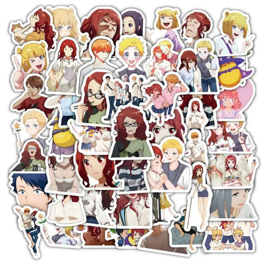 Crying Freeman Killer's Romance Cartoon Sticker Pack (60pcs) for Laptop, Phone, Suitcase, Water Bottle, Stationery