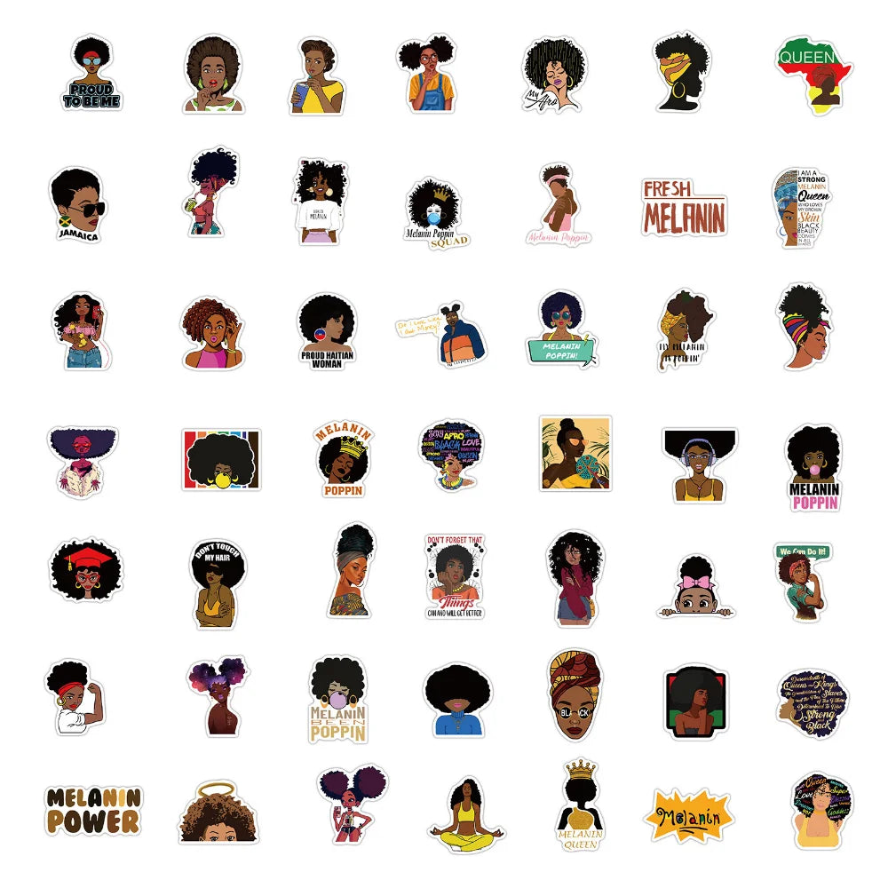 Singer and Rapper Melanin Sticker Packs