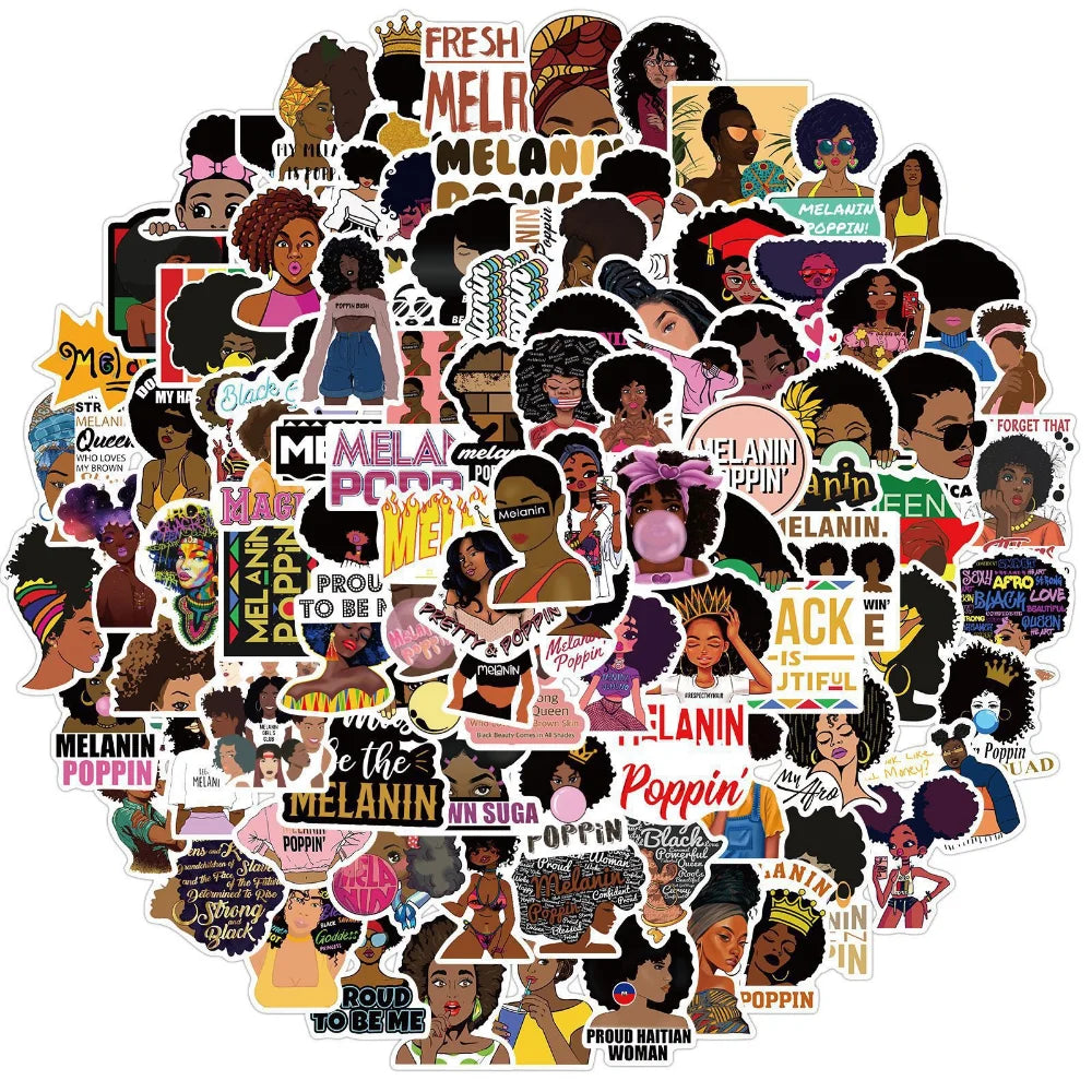 Singer and Rapper Melanin Sticker Packs