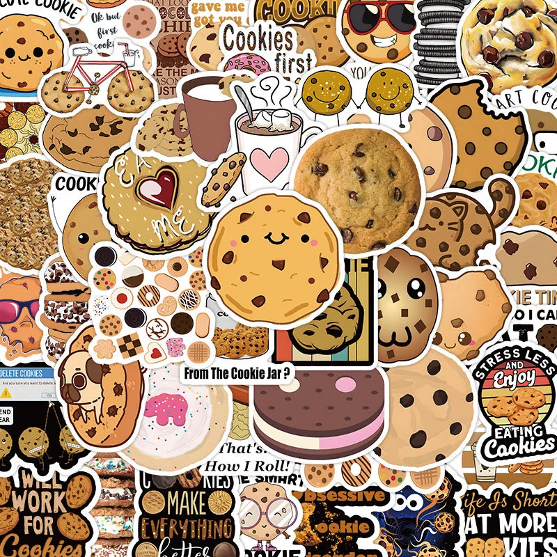 51Pcs Cute Bread Cookies Kawaii Stickers Set Scrapbooking Stickers For Journal Planner Diy Crafts Scrapbooking Diary