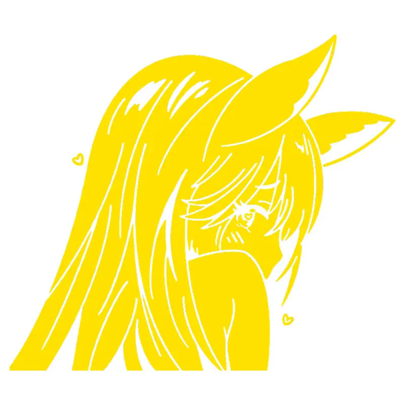 Japanese Anime Car Sticker Window Decoration Beautiful Girl Stickers Laptop Computer Auto Parts Vinyl Decal