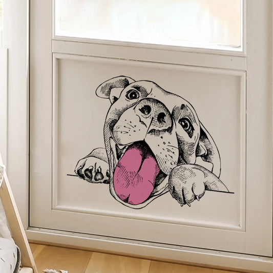 Watercolor Cute Dog Wall Stickers for Kids Room Decor