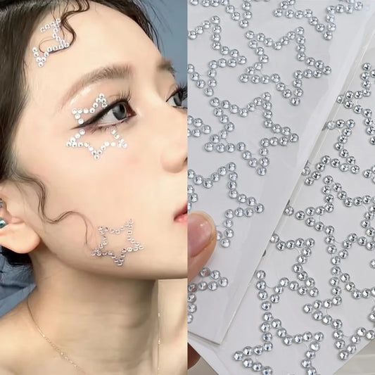 Star Face Jewels: 3D Festival Makeup Stickers